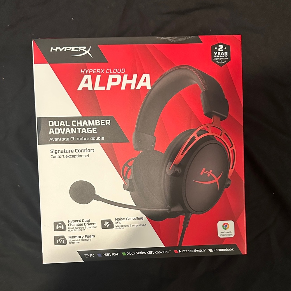 Hype Red Gaming Headset Box